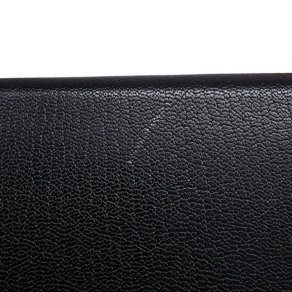 エルメス ハンドバッグ ミニケリー2 外縫い ブラック/シルバー金具 シェブルミゾル G刻印 HERMES Kelly 2wayバッグ 黒