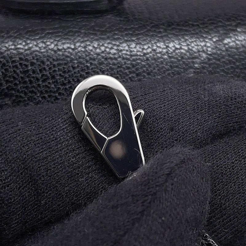 エルメス ハンドバッグ ミニケリー2 外縫い ブラック/シルバー金具 シェブルミゾル G刻印 HERMES Kelly 2wayバッグ 黒