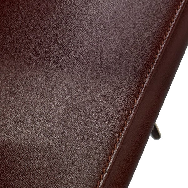 エルメス ハンドバッグ ケリー25 外縫い モカ/シャンパンゴールド金具 ボックスカーフ G刻印 HERMES Kelly 2wayバッグ