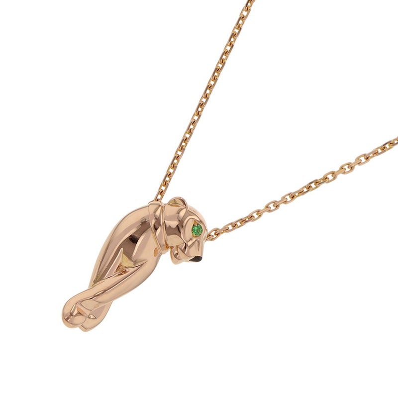 カルティエ ネックレス パンテール ドゥ カルティエ ネックレス オニキス ツァボライトガーネット K18PG Cartier