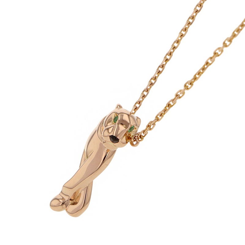 カルティエ ネックレス パンテール ドゥ カルティエ ネックレス オニキス ツァボライトガーネット K18PG Cartier