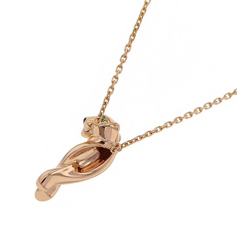 カルティエ ネックレス パンテール ドゥ カルティエ ネックレス オニキス ツァボライトガーネット K18PG Cartier