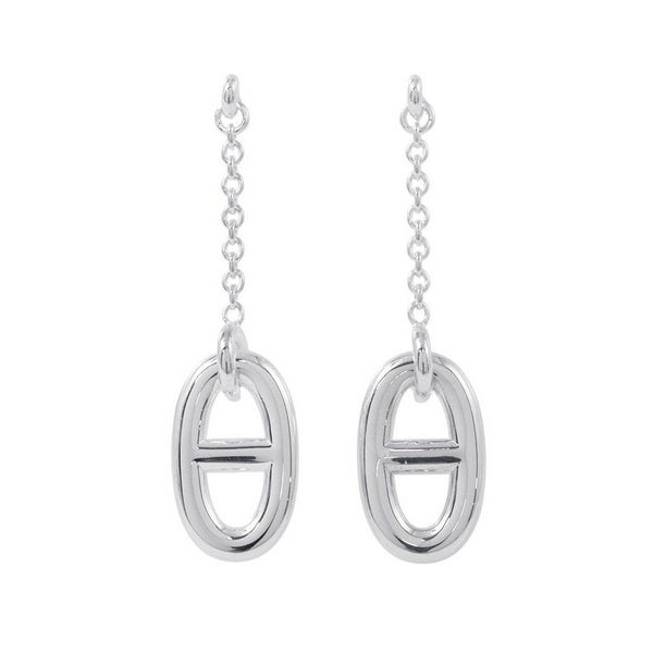 エルメス ピアス ファランドールMM シェーヌダンクルモチーフ SV925シルバー Farandole HERMES ジュエリー