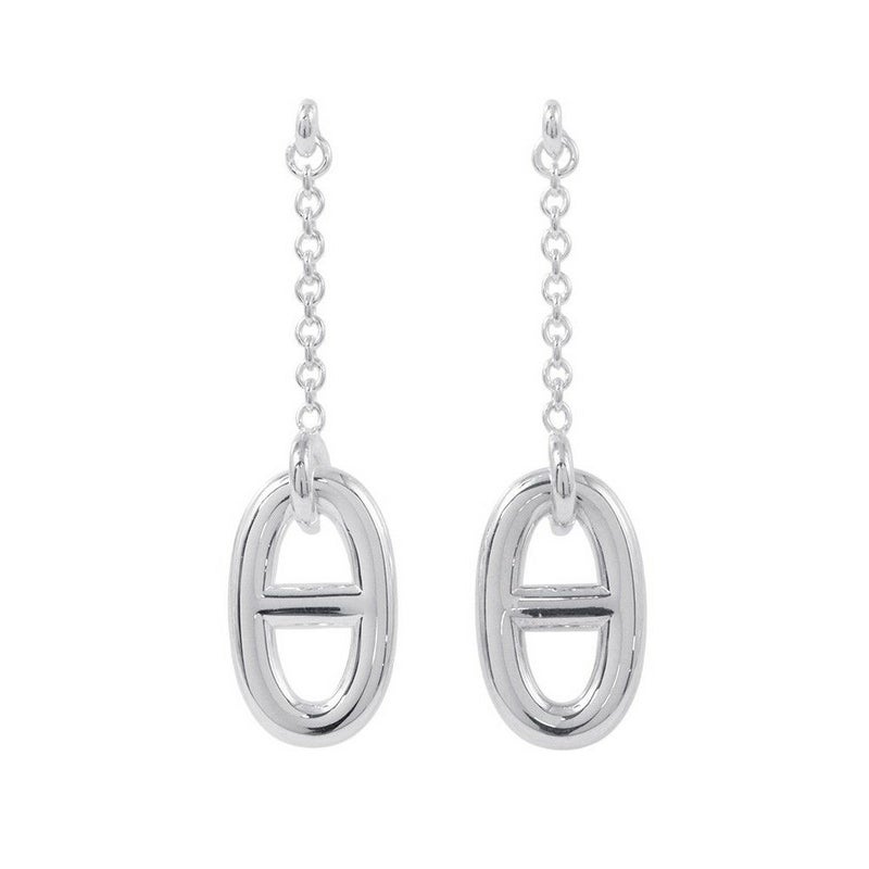 エルメス ピアス ファランドールMM シェーヌダンクルモチーフ SV925シルバー Farandole HERMES ジュエリー