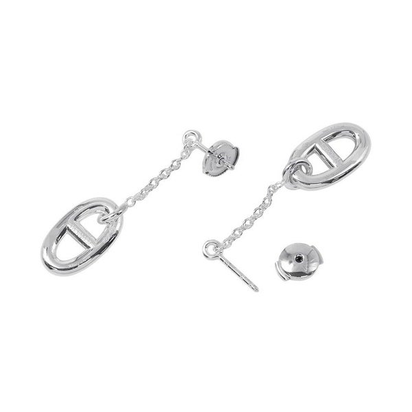 エルメス ピアス ファランドールMM シェーヌダンクルモチーフ SV925シルバー Farandole HERMES ジュエリー