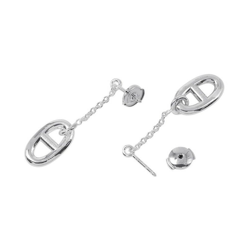 エルメス ピアス ファランドールMM シェーヌダンクルモチーフ SV925シルバー Farandole HERMES ジュエリー