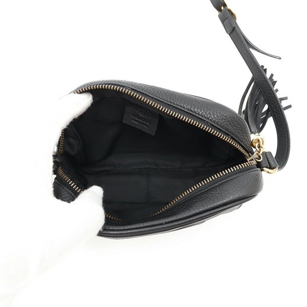 グッチ ショルダーバッグ ソーホー ミニディスコ レザー 347994 GUCCI バッグ 黒