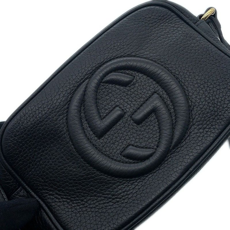 グッチ ショルダーバッグ ソーホー ミニディスコ レザー 347994 GUCCI バッグ 黒