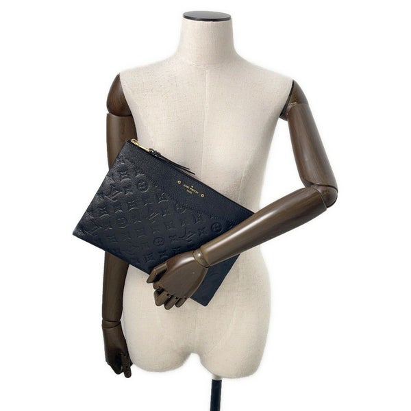 ルイヴィトン クラッチバッグ モノグラム・アンプラント デイリーポーチ M62937 LOUIS VUITTON ブラック 黒