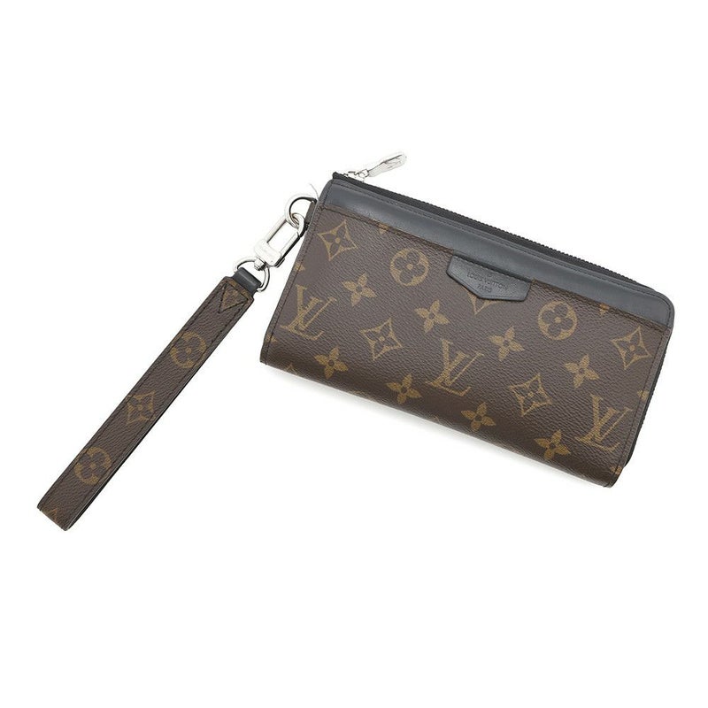 ルイヴィトン 長財布 モノグラム・マカサー ジッピー・ドラゴンヌ M69407 メンズ 黒 ブラック