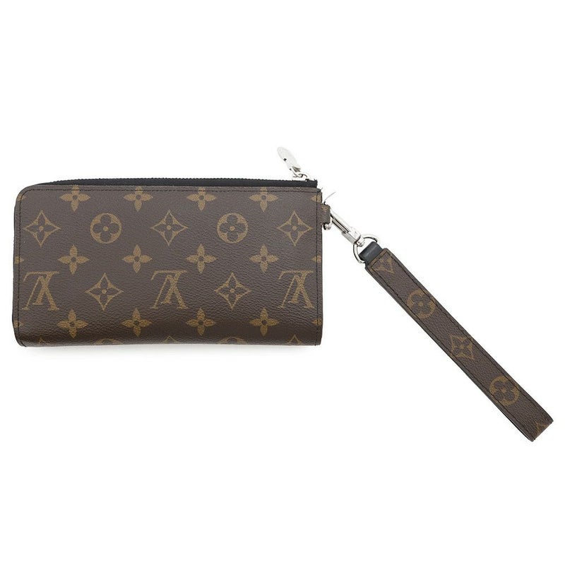 ルイヴィトン 長財布 モノグラム・マカサー ジッピー・ドラゴンヌ M69407 メンズ 黒 ブラック