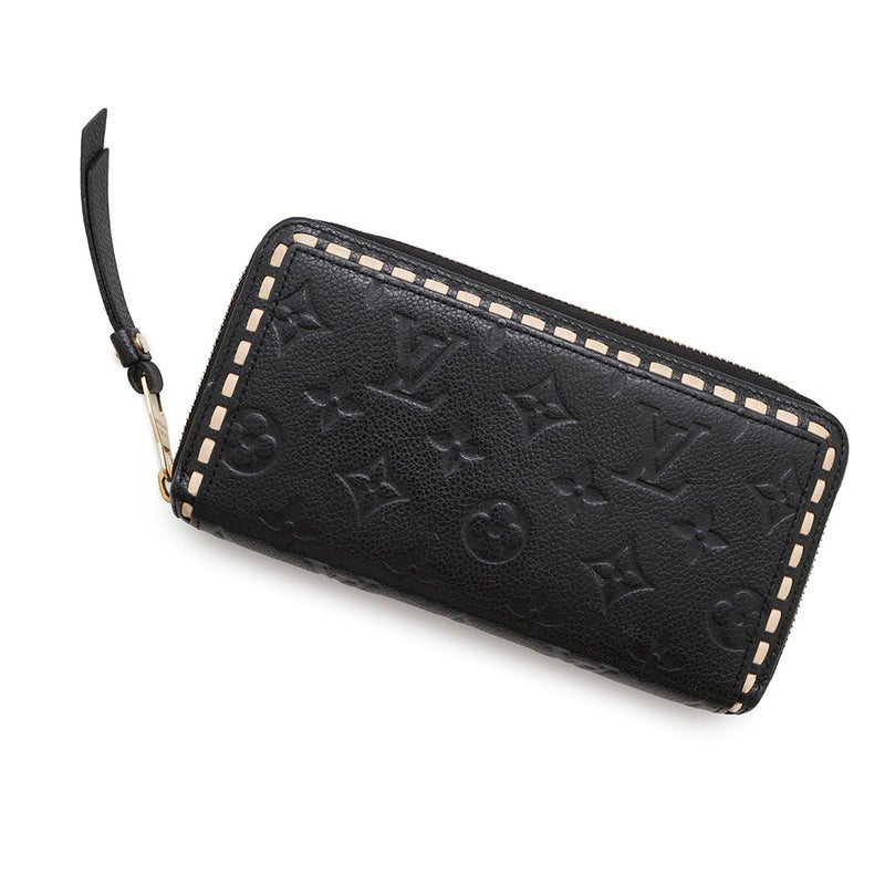 ルイヴィトン 長財布 モノグラム アンプラント ジッピー・ウォレット M64805 LOUIS VUITTON ヴィトン ブラック 黒