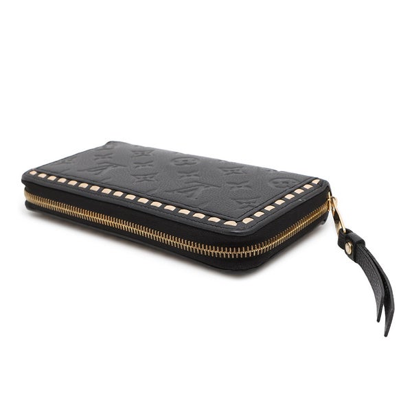 ルイヴィトン 長財布 モノグラム アンプラント ジッピー・ウォレット M64805 LOUIS VUITTON ヴィトン ブラック 黒