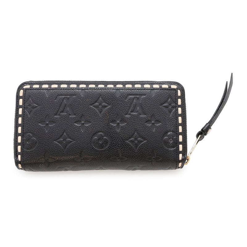 ルイヴィトン 長財布 モノグラム アンプラント ジッピー・ウォレット M64805 LOUIS VUITTON ヴィトン ブラック 黒