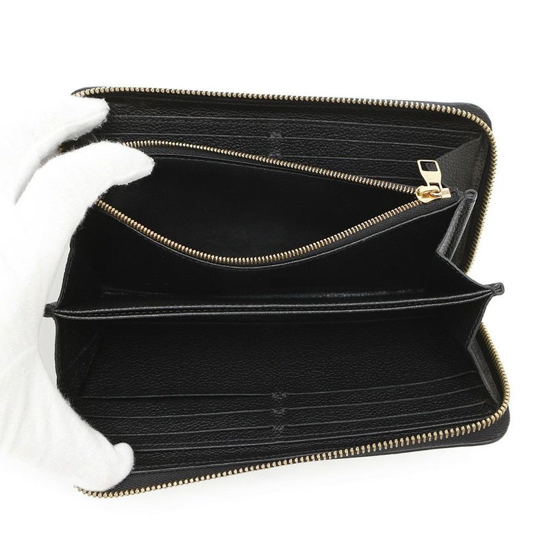 ルイヴィトン 長財布 モノグラム アンプラント ジッピー・ウォレット M64805 LOUIS VUITTON ヴィトン ブラック 黒