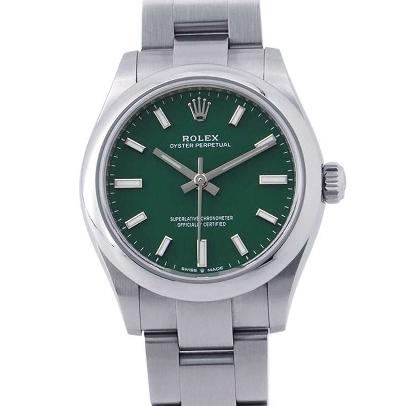 ロレックス オイスターパーペチュアル31 ランダムシリアル ルーレット 277200 ROLEX 腕時計 レディース グリーン文字盤