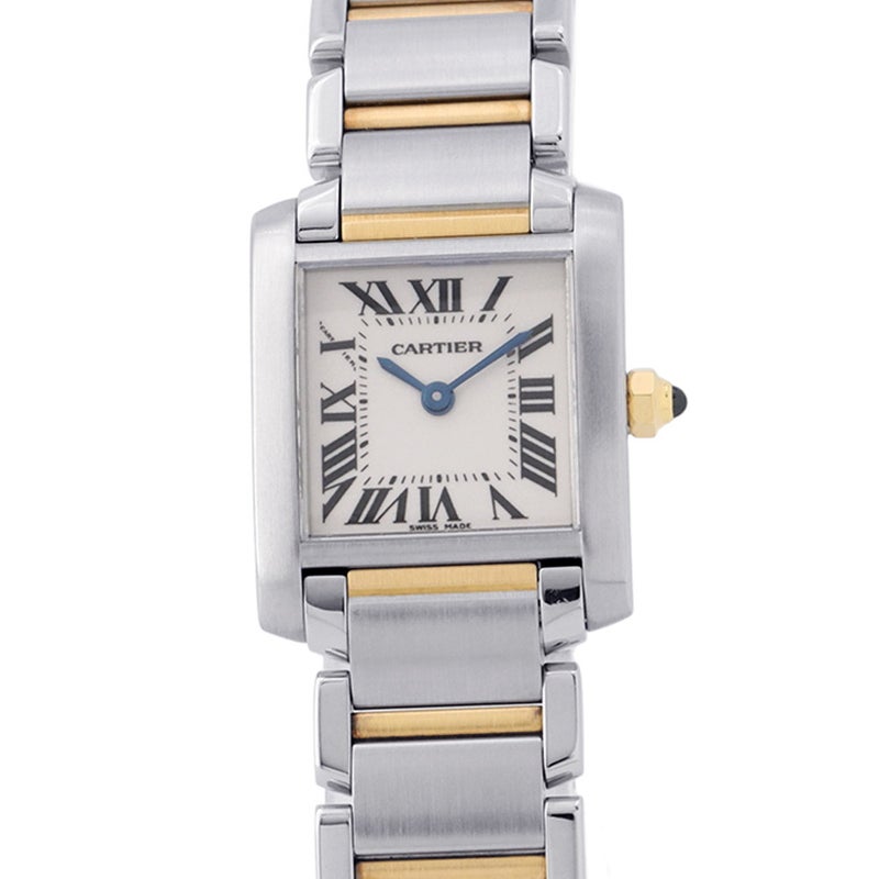 カルティエ タンク フランセーズ SM W51007Q4 Cartier 腕時計 白文字盤 クォーツ