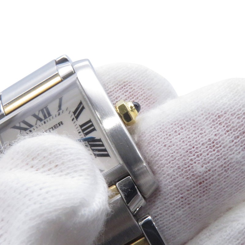 カルティエ タンク フランセーズ SM W51007Q4 Cartier 腕時計 白文字盤 クォーツ