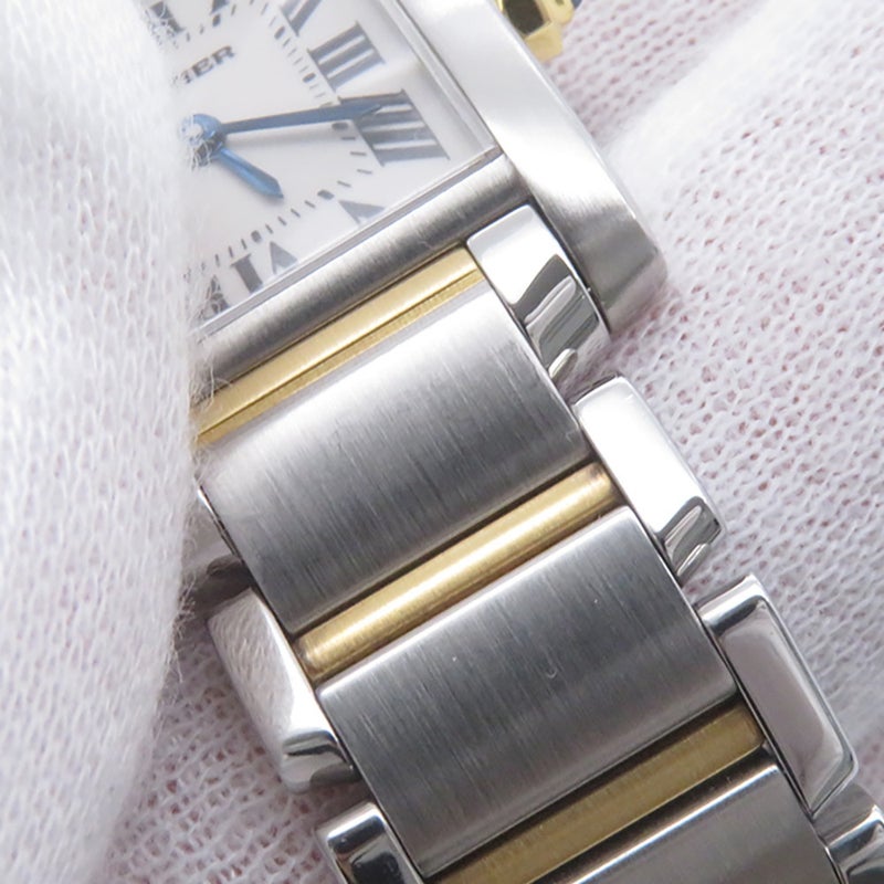 カルティエ タンク フランセーズ SM W51007Q4 Cartier 腕時計 白文字盤 クォーツ