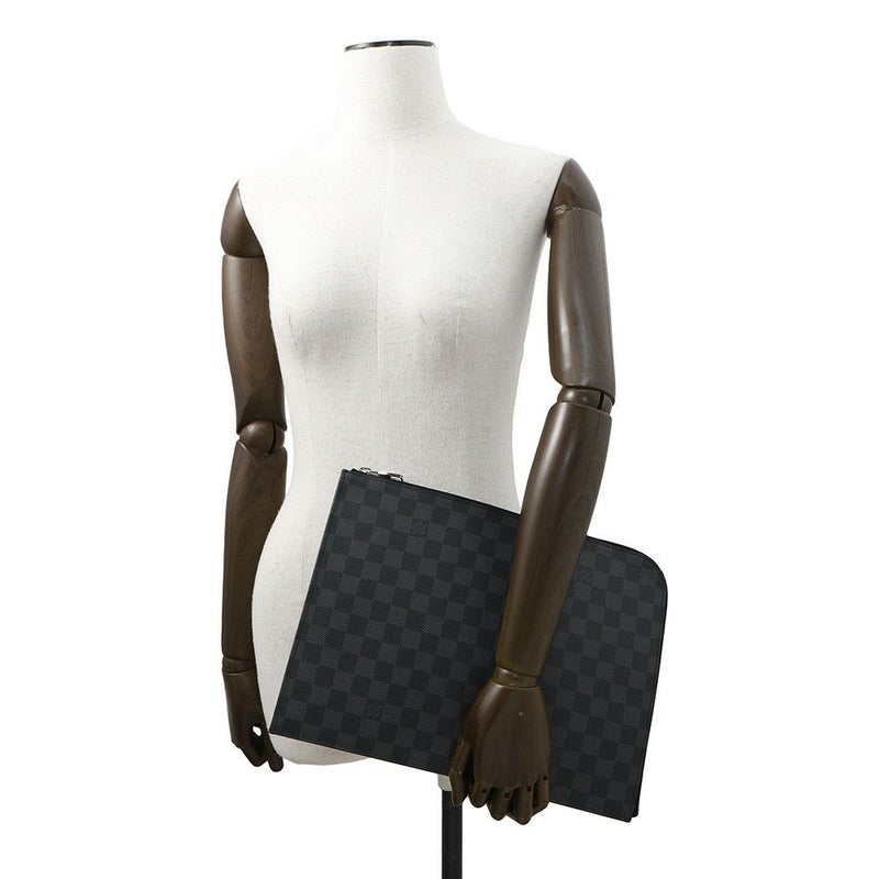 ルイヴィトン クラッチバッグ ダミエ・グラフィット ポシェット・ジュールGM N64437 LOUIS VUITTON 黒 ブラック
