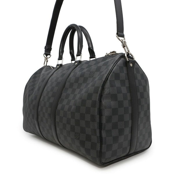 ルイヴィトン ボストンバッグ ダミエ・グラフィット キーポル バンドリエール45 N41418 トラベル 旅行バッグ 黒 ブラック