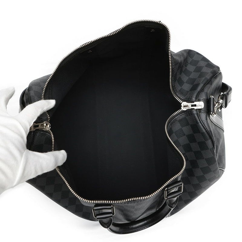 ルイヴィトン ボストンバッグ ダミエ・グラフィット キーポル バンドリエール45 N41418 トラベル 旅行バッグ 黒 ブラック