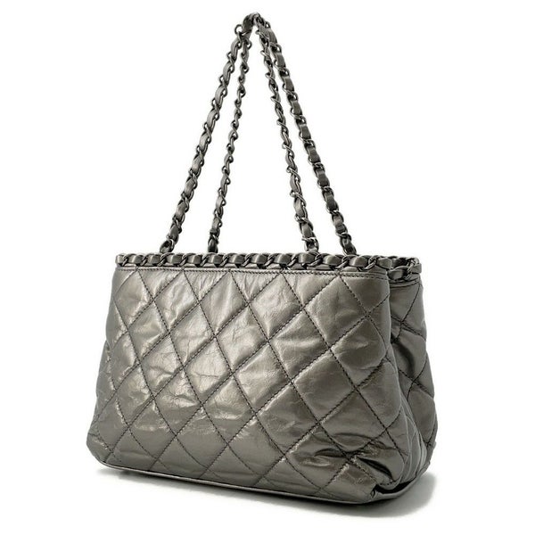 シャネル チェーントートバッグ チェーンミー ココマーク マトラッセ カーフレザー A50494 CHANEL バッグ