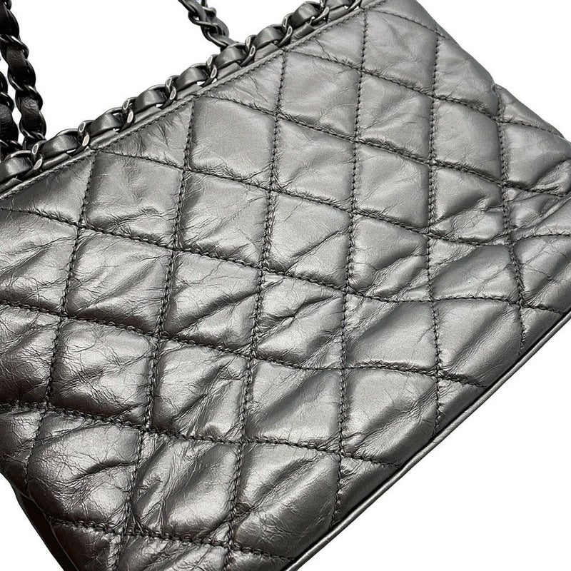 シャネル チェーントートバッグ チェーンミー ココマーク マトラッセ カーフレザー A50494 CHANEL バッグ