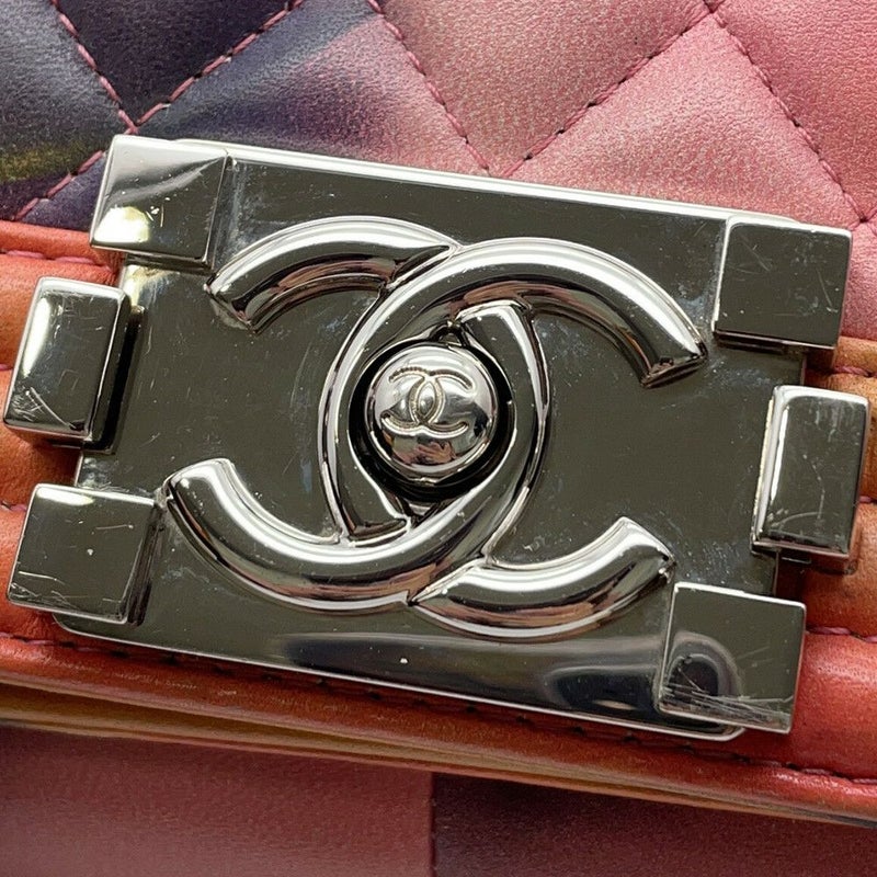 シャネル チェーンショルダーバッグ ボーイシャネル ラムスキン A67086 CHANEL