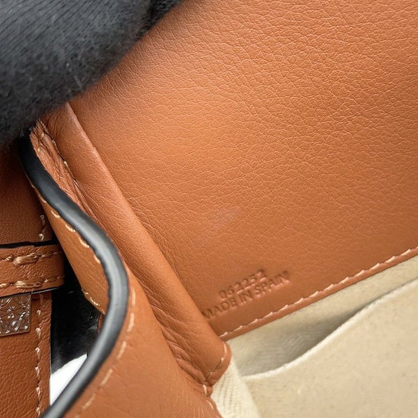 ロエベ ハンドバッグ ドローストリング ハンモック ミニ 314.30.V07 LOEWE 2way ブラウン