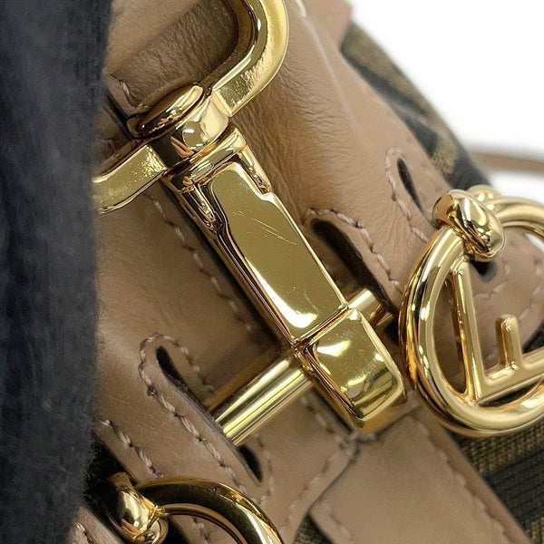 フェンディ ハンドバッグ モントレゾール ミニ キャンバス レザー 8BS093 FENDI 2way