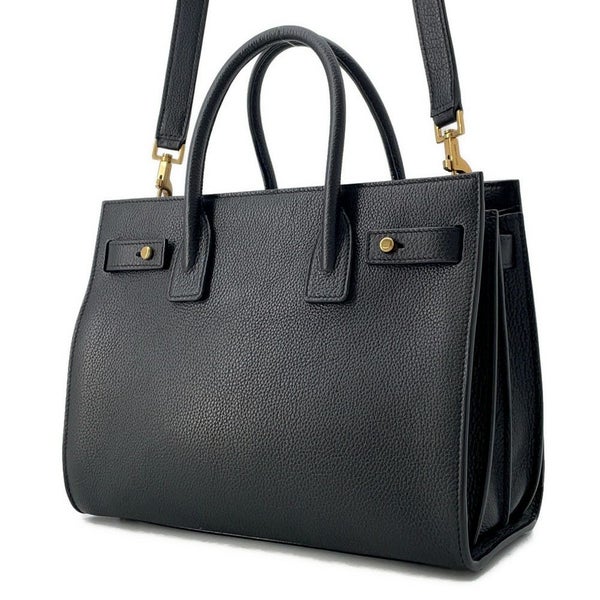 サンローランパリ ハンドバッグ サックドジュール ベイビー レザー 717448 SAINT LAURENT PARIS 2way 黒