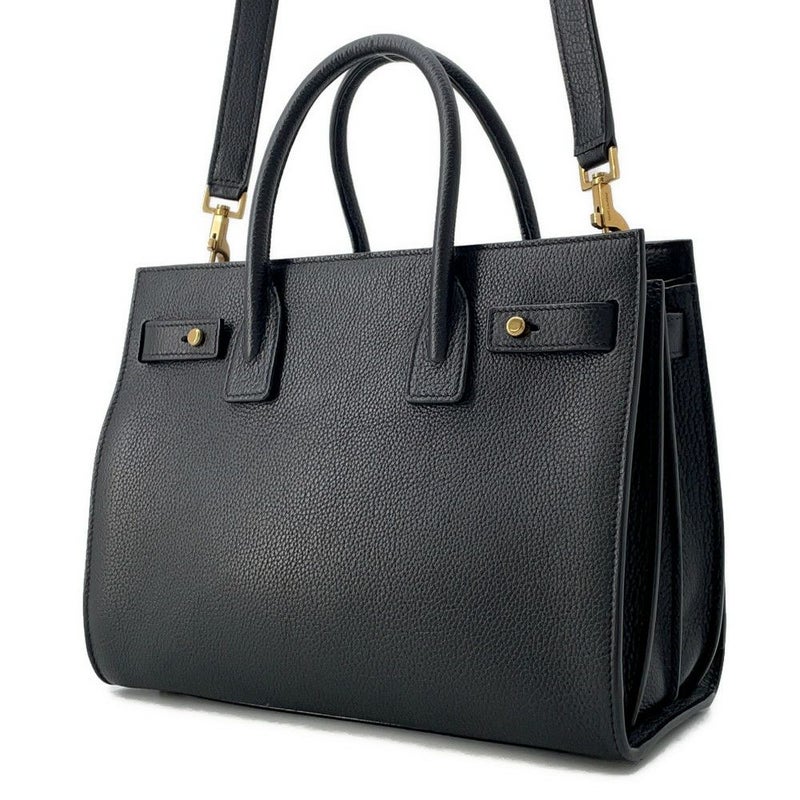 サンローランパリ ハンドバッグ サックドジュール ベイビー レザー 717448 SAINT LAURENT PARIS 2way 黒