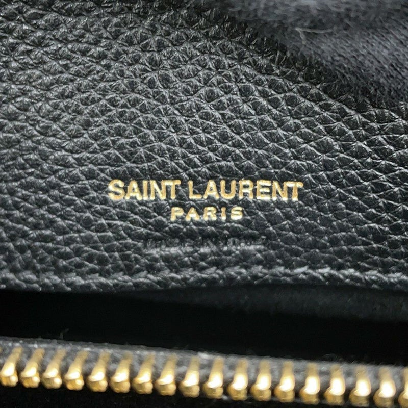 サンローランパリ ハンドバッグ サックドジュール ベイビー レザー 717448 SAINT LAURENT PARIS 2way 黒