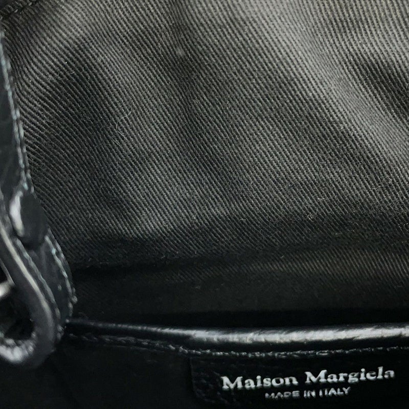 メゾンマルジェラ ハンドバッグ 5AC バケットバッグ カーフレザー S61WG0035 Maison Margiela 2wayチェーンショルダー 黒