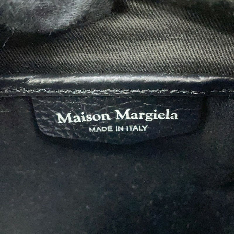 メゾンマルジェラ ハンドバッグ 5AC バケットバッグ カーフレザー S61WG0035 Maison Margiela 2wayチェーンショルダー 黒