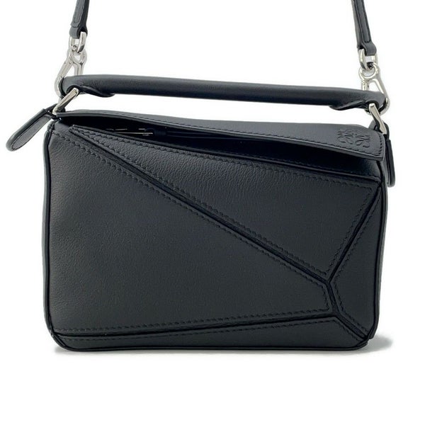ロエベ ハンドバッグ パズルバッグ ミニ レザー 322.30.U95 LOEWE 2way 黒 セール品