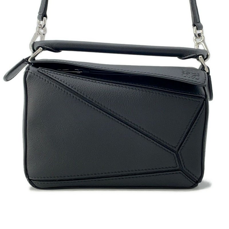 ロエベ ハンドバッグ パズルバッグ ミニ レザー 322.30.U95 LOEWE 2way 黒 セール品