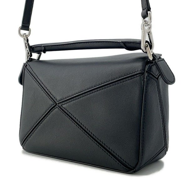 ロエベ ハンドバッグ パズルバッグ ミニ レザー 322.30.U95 LOEWE 2way 黒 セール品