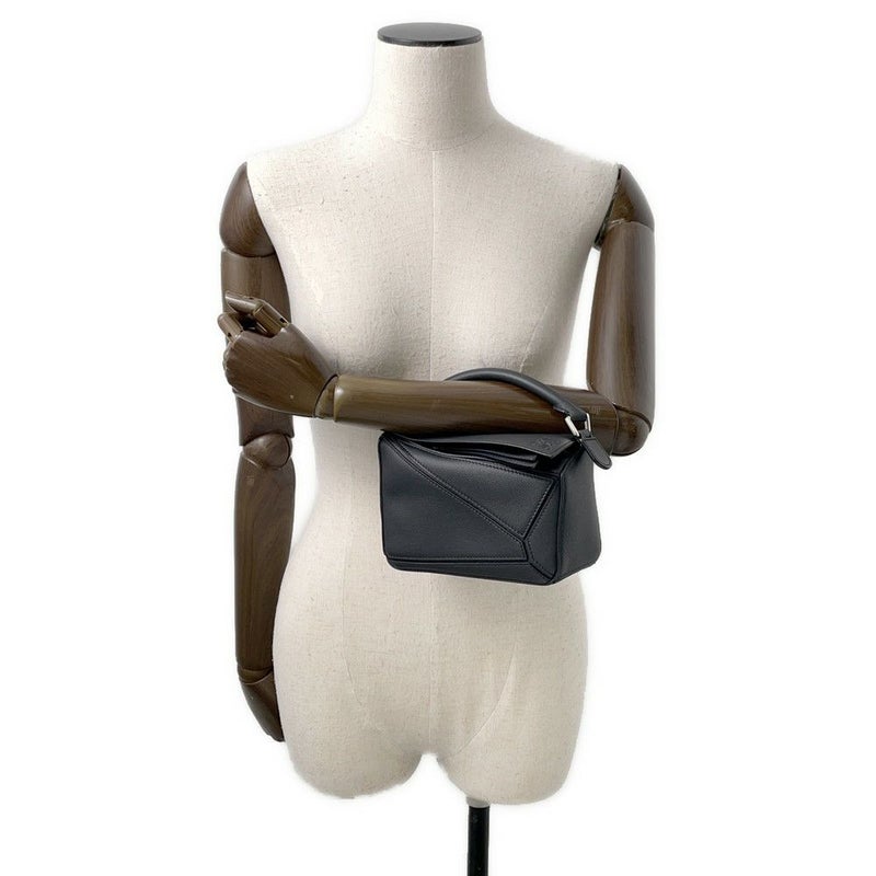 ロエベ ハンドバッグ パズルバッグ ミニ レザー 322.30.U95 LOEWE 2way 黒 セール品