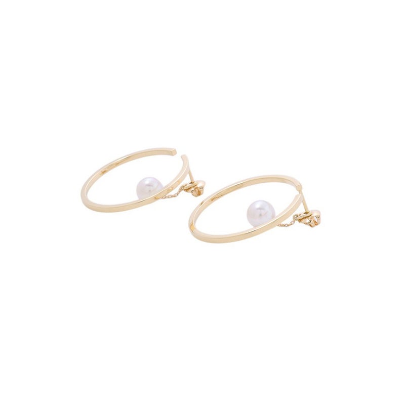 タサキ ピアス キネティック パール あこや真珠 K18YGイエローゴールド E-4146 TASAKI ジュエリー