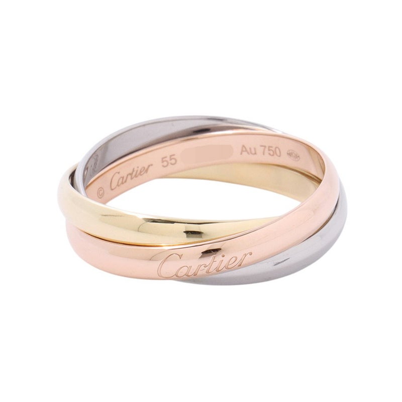 カルティエ リング トリニティリング K18PG/K18YG/K18WG スモールモデル SM リングサイズ55 B4235100 Cartier 指輪