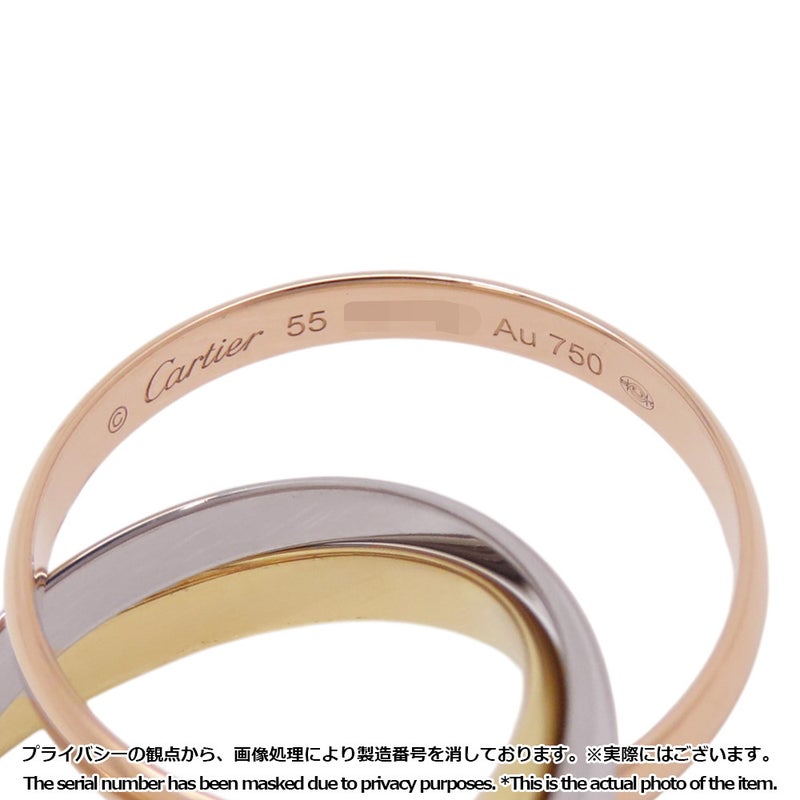 カルティエ リング トリニティリング K18PG/K18YG/K18WG スモールモデル SM リングサイズ55 B4235100 Cartier 指輪