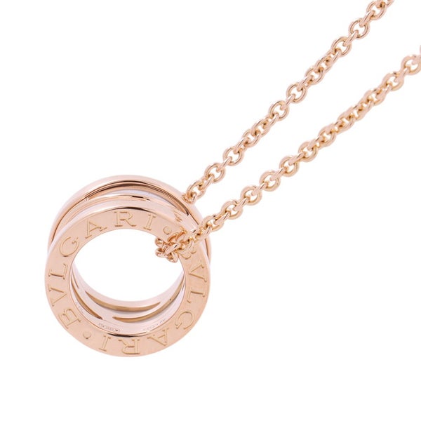ブルガリ ネックレス ビーゼロワン B-zero1 レジェンド K18PGピンクゴールド ホワイトセラミック BVLGARI ペンダント