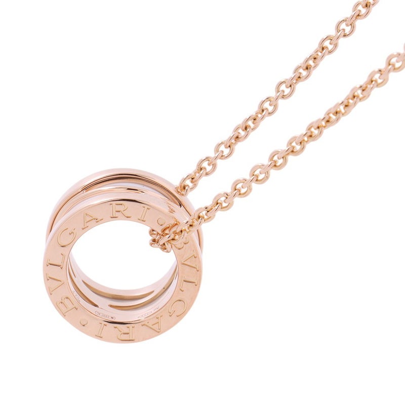 ブルガリ ネックレス ビーゼロワン B-zero1 レジェンド K18PGピンクゴールド ホワイトセラミック BVLGARI ペンダント