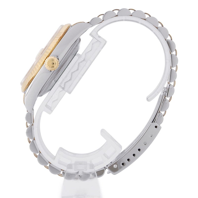 ロレックス デイトジャスト P番 SS/K18YG 16233G ROLEX 腕時計  シャンパン/コンピューター文字盤 10Pダイヤ