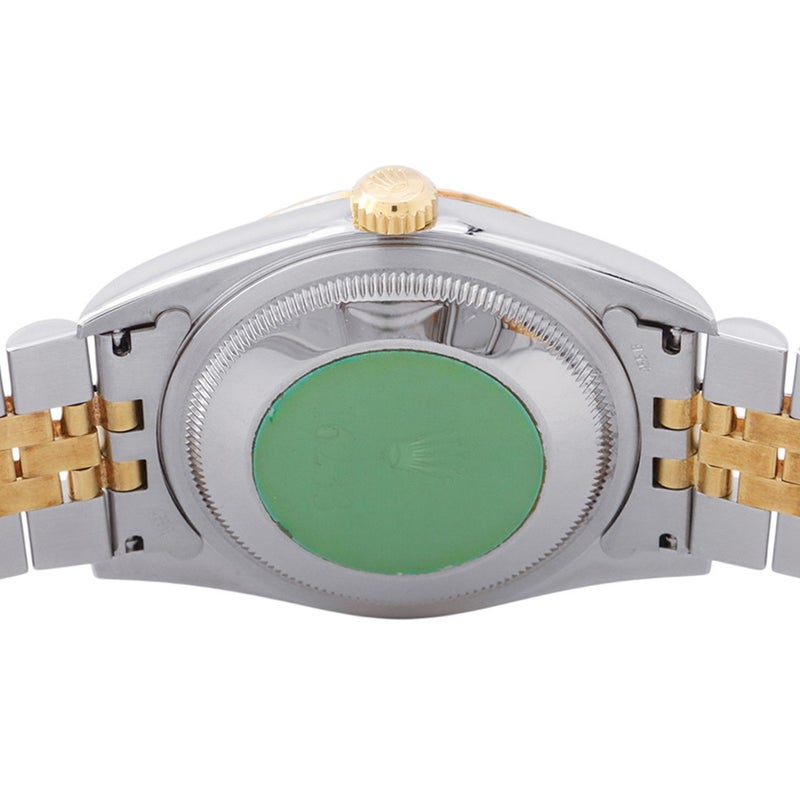 ロレックス デイトジャスト P番 SS/K18YG 16233G ROLEX 腕時計  シャンパン/コンピューター文字盤 10Pダイヤ