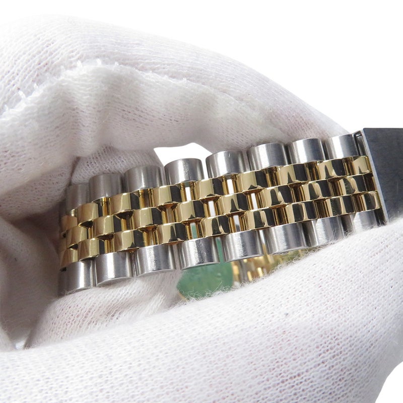 ロレックス デイトジャスト P番 SS/K18YG 16233G ROLEX 腕時計  シャンパン/コンピューター文字盤 10Pダイヤ