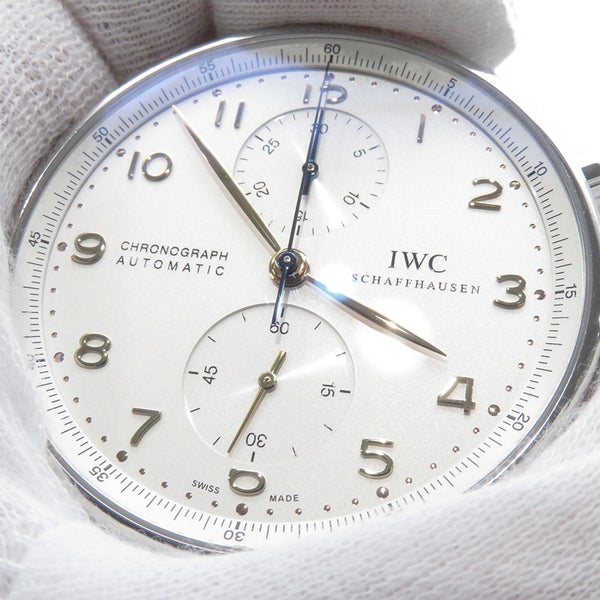 IWC ポルトギーゼ クロノグラフ オートマチック IW371445 腕時計 ウォッチ シルバー文字盤