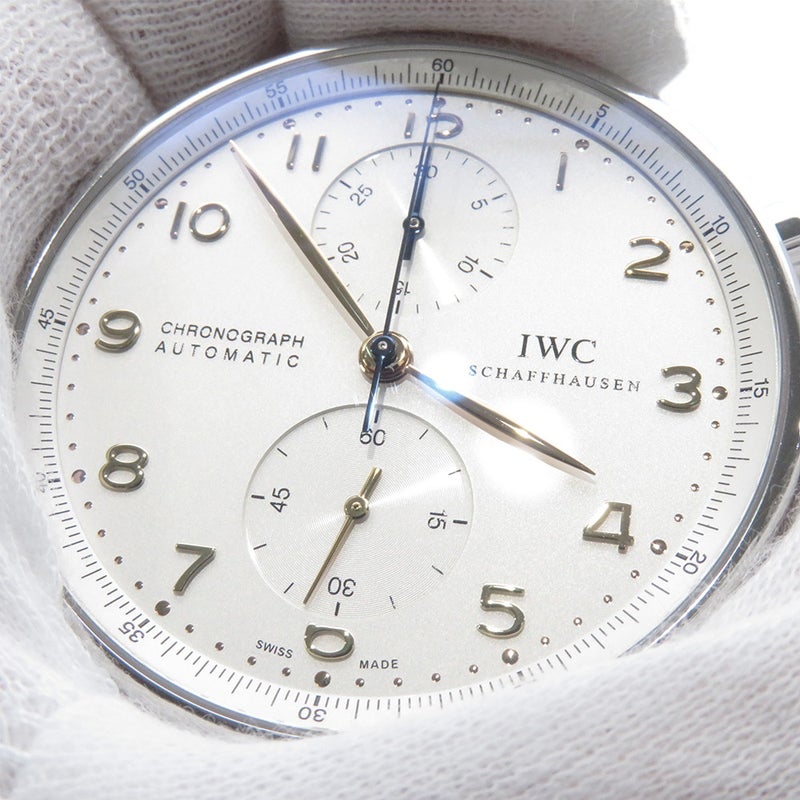 IWC ポルトギーゼ クロノグラフ オートマチック IW371445 腕時計 ウォッチ シルバー文字盤